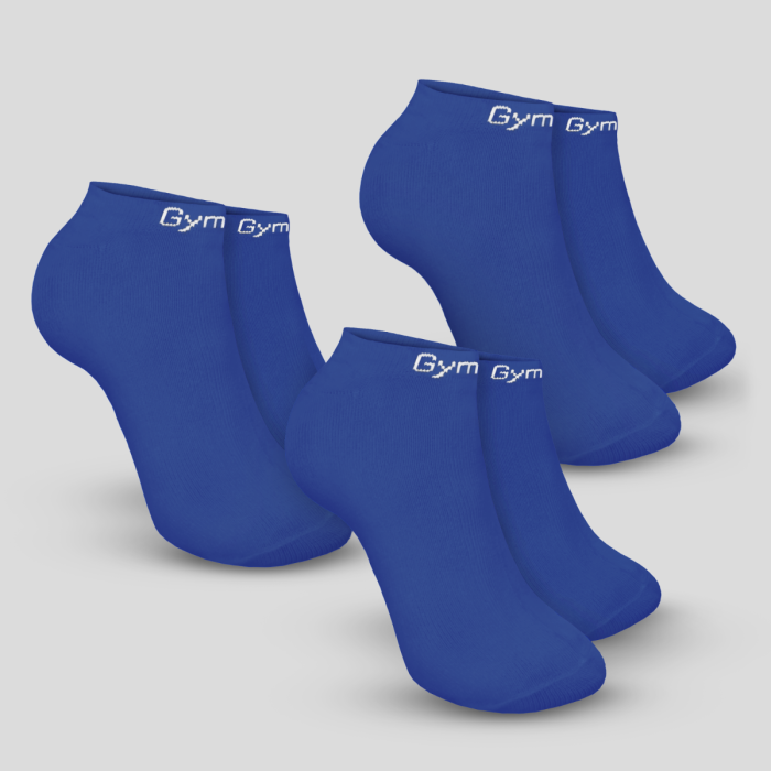 Ponožky Ankle Socks 3Pack Blue L/XL - GymBeam GymBeam