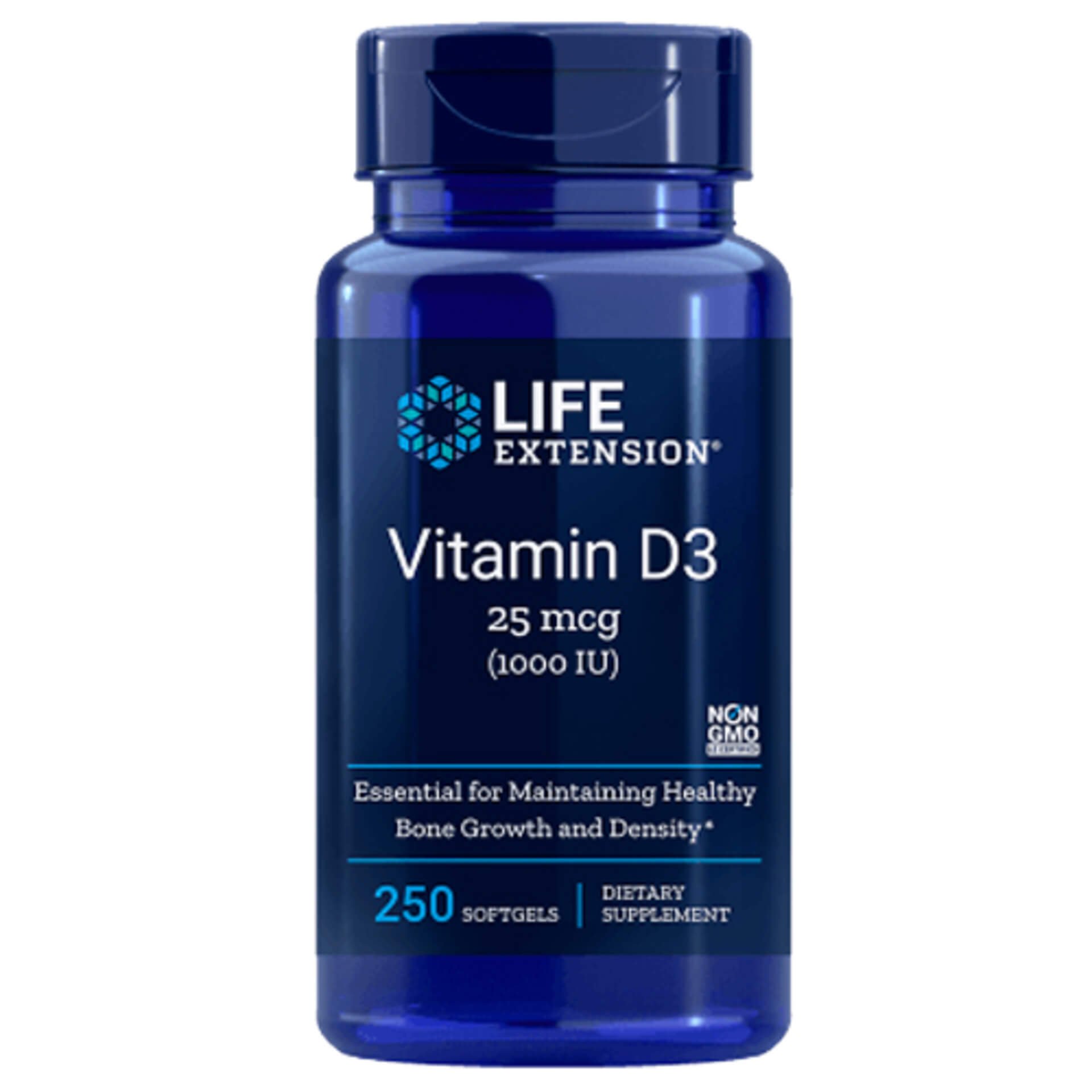 Life Extension Vitamin D3 25mcg (1000 IU) - 250 tobolek expirace