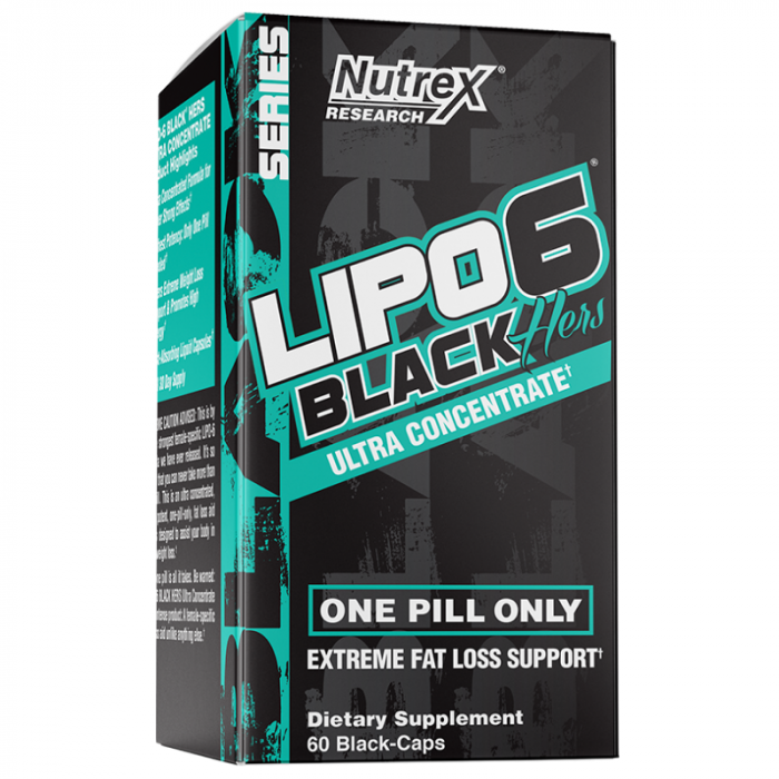 Lipo 6 Black Hers Ultra Concentrate 60 kaps bez příchuti - Nutrex Nutrex