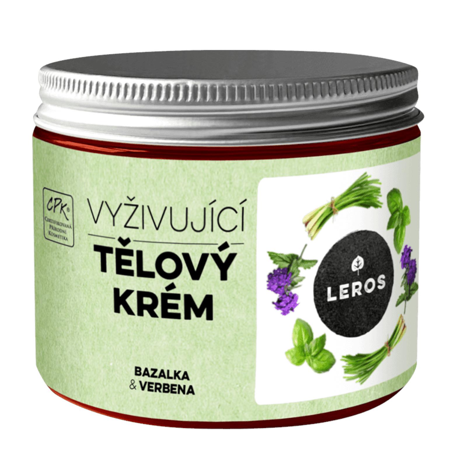 Leros Tělový krém bazalka & verbena 200ml