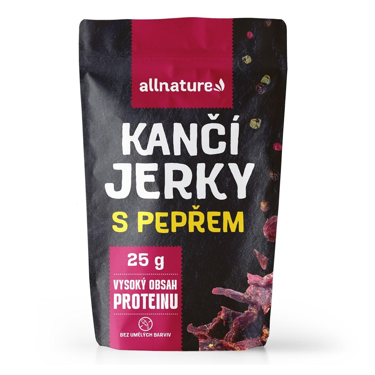 Allnature Kančí Jerky s pepřem 25 g