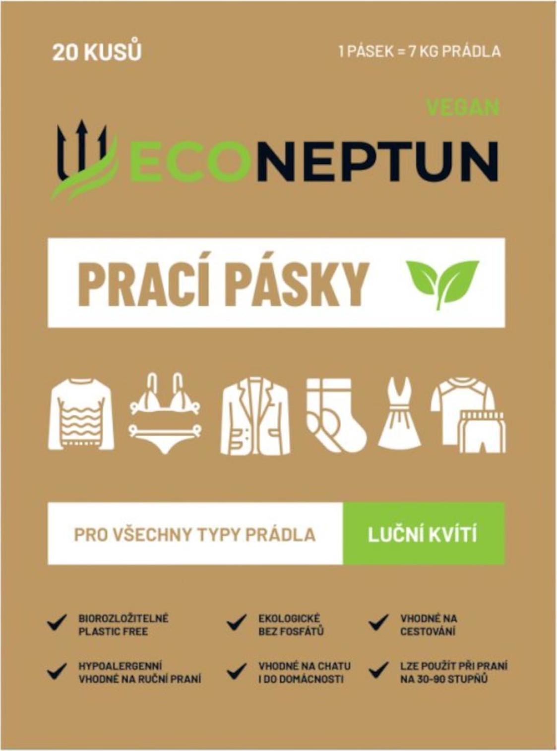 EcoNeptun Prací pásky s vůní lučního kvítí 20ks