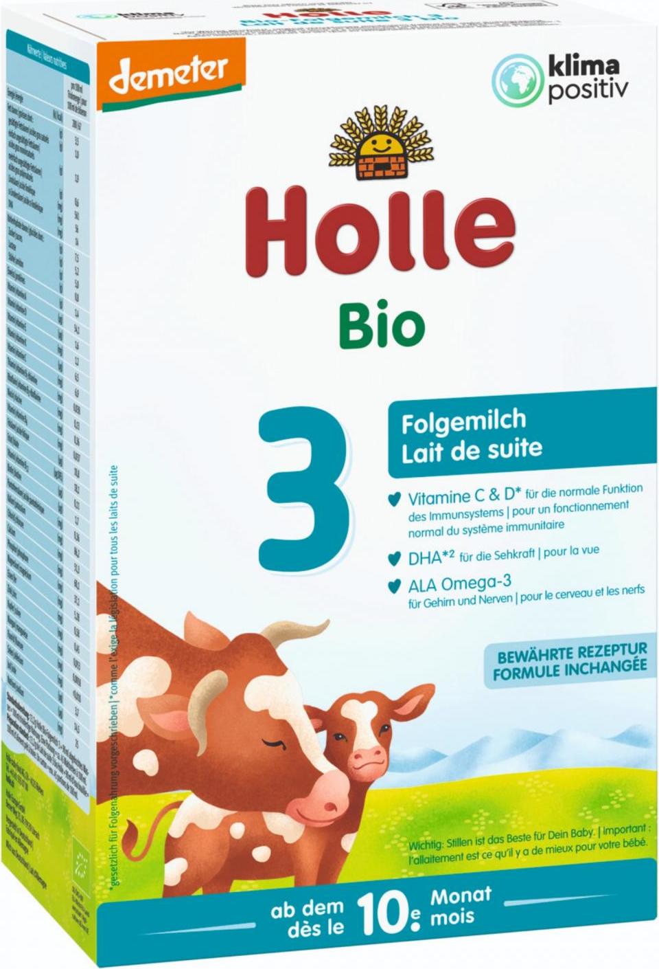 Holle Bio dětská mléčná výživa 3 pokračovací 600 g