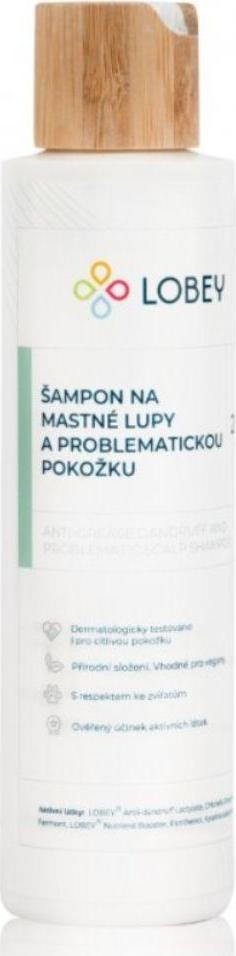 Lobey Šampon na mastné lupy a problematickou pokožku 200 ml