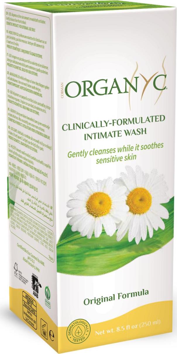 Organyc Gel d'hygiène intime à la camomille 250 ml