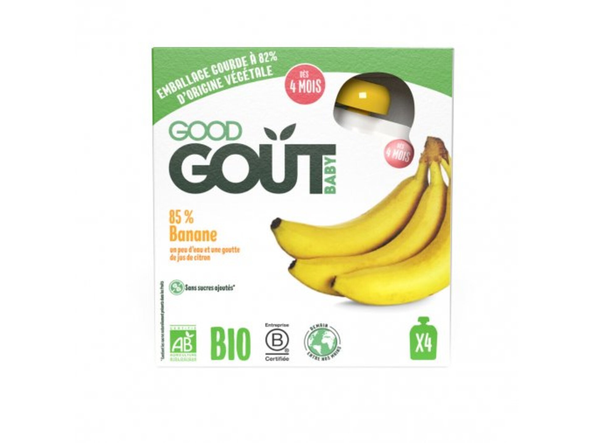 Good Gout Banán BIO 4x85 g expirace