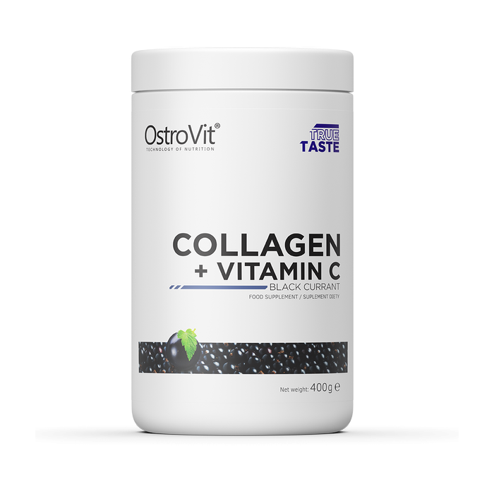 Kolagen + Vitamín C 200 g černý rybíz - OstroVit OstroVit