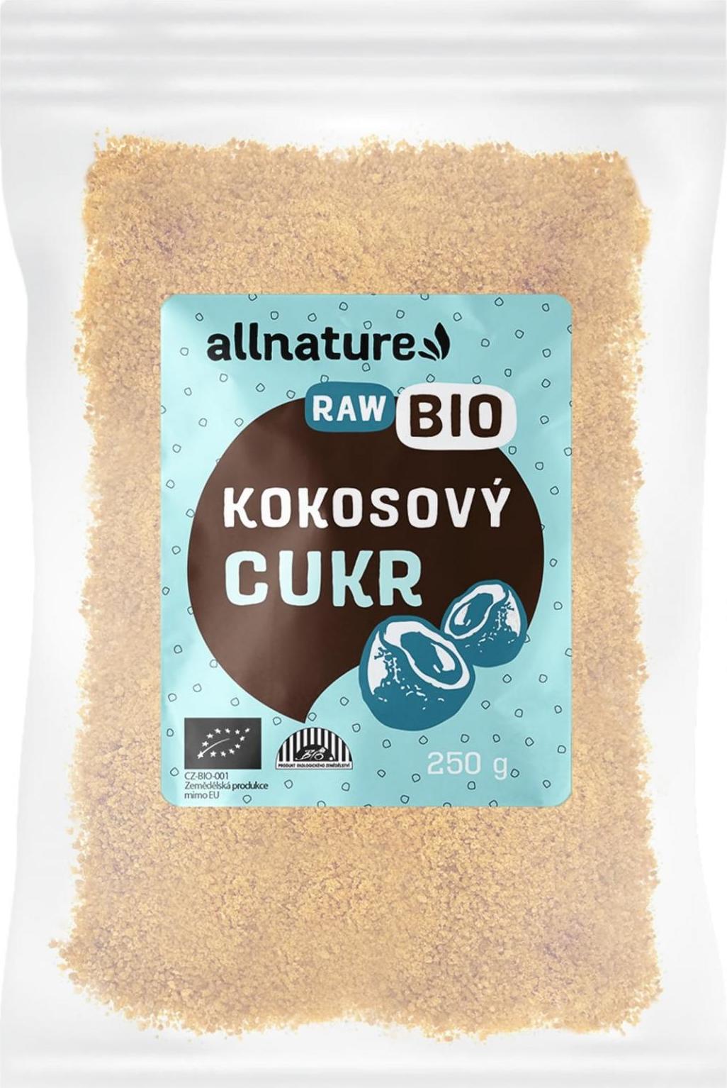 Allnature Kokosový cukr BIO 250 g