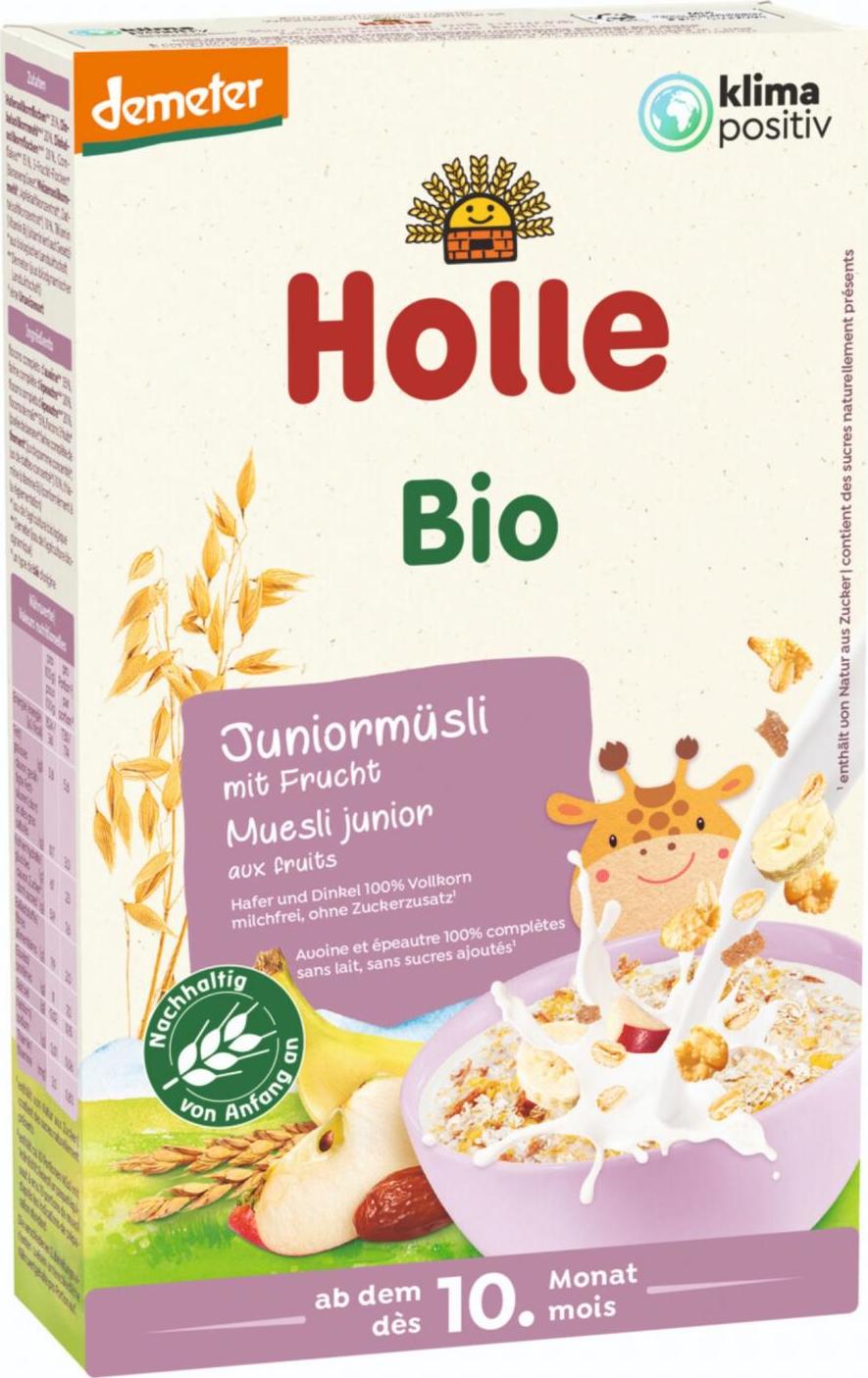 Holle Bio Junior musli 3 zrnné s ovocem 250 g