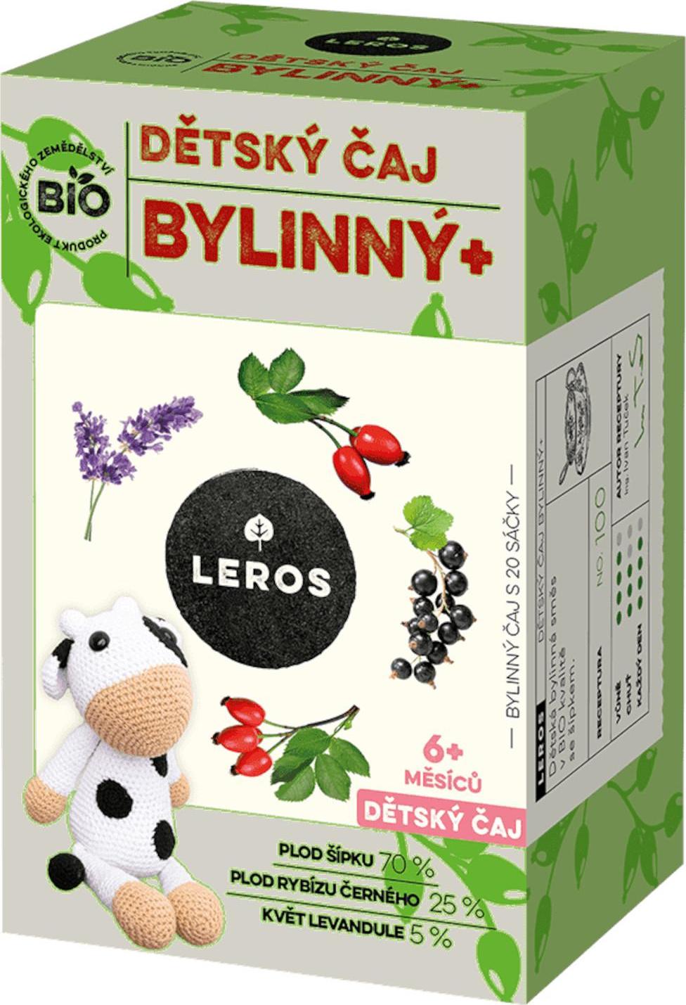 Leros Dětský čaj bylinný BIO 20x2g