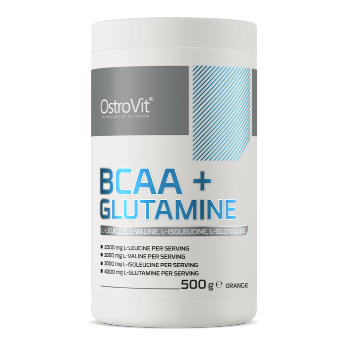 BCAA + glutamin 500 g pomeranč - OstroVit OstroVit