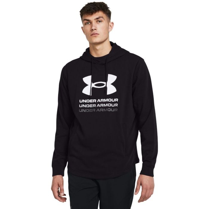 Mikina Rival Terry Graphic HD Black L - Under Armour Under Armour