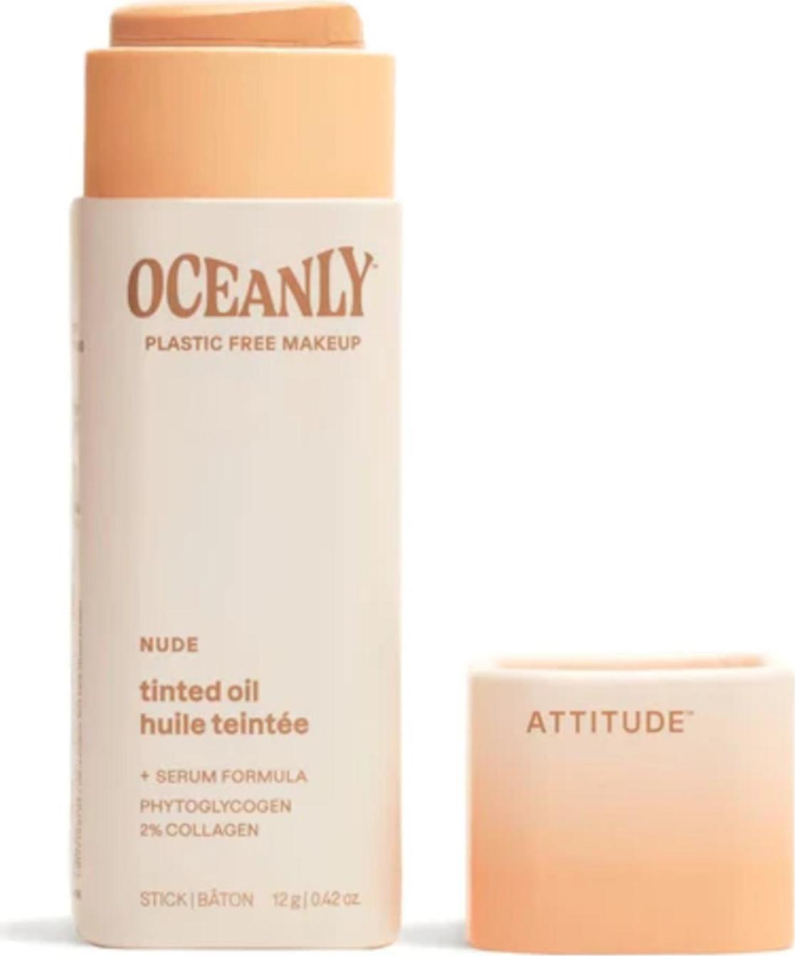 Attitude Tuhé tónující olejové sérum Oceanly - Nude 12g