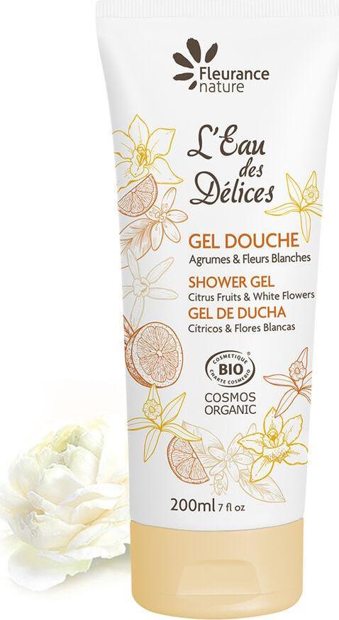 Fleurance Nature Sprchový gel lEau des Délices Agrumes - Fleurs blanches 200ml