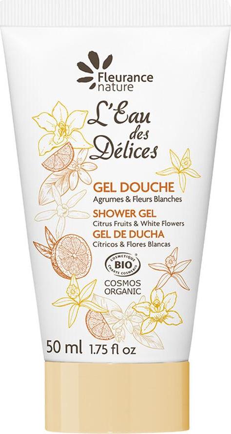 Fleurance Nature Sprchový gel lEau des Délices Agrumes - Fleurs blanches 50ml