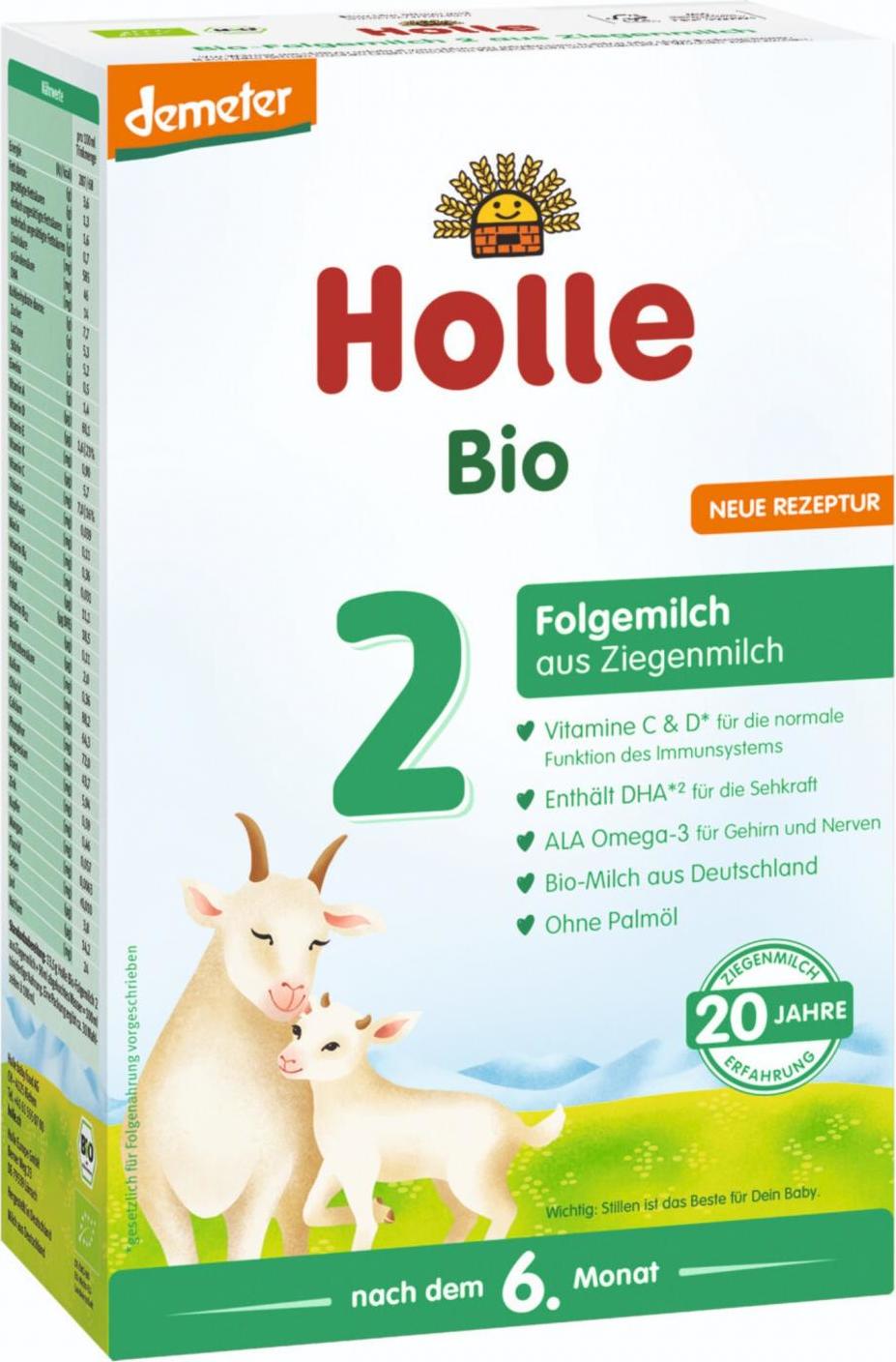 Holle Bio dětská mléčná výživa na bázi kozího mléka 2 pokračovací 400 g