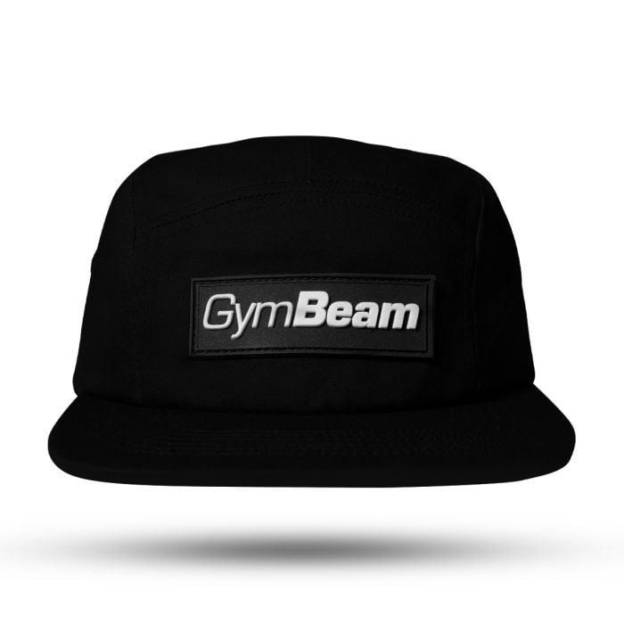 Kšiltovka 5Panel cap Black - GymBeam GymBeam