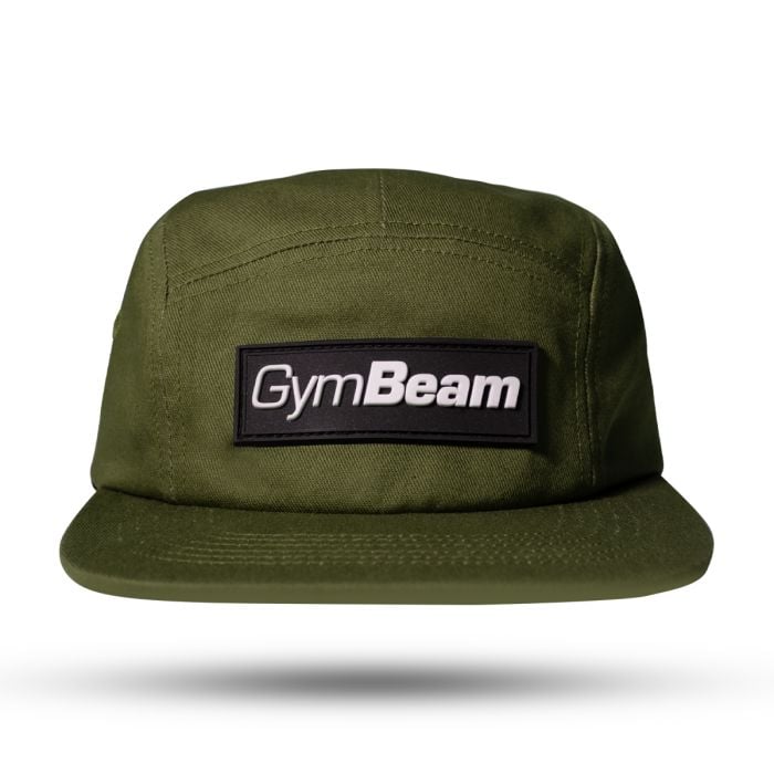 Kšiltovka 5Panel cap Military Green - GymBeam GymBeam