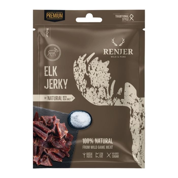 Sušené losí maso Elk Jerky 15 x 25 g pepř - Renjer Renjer