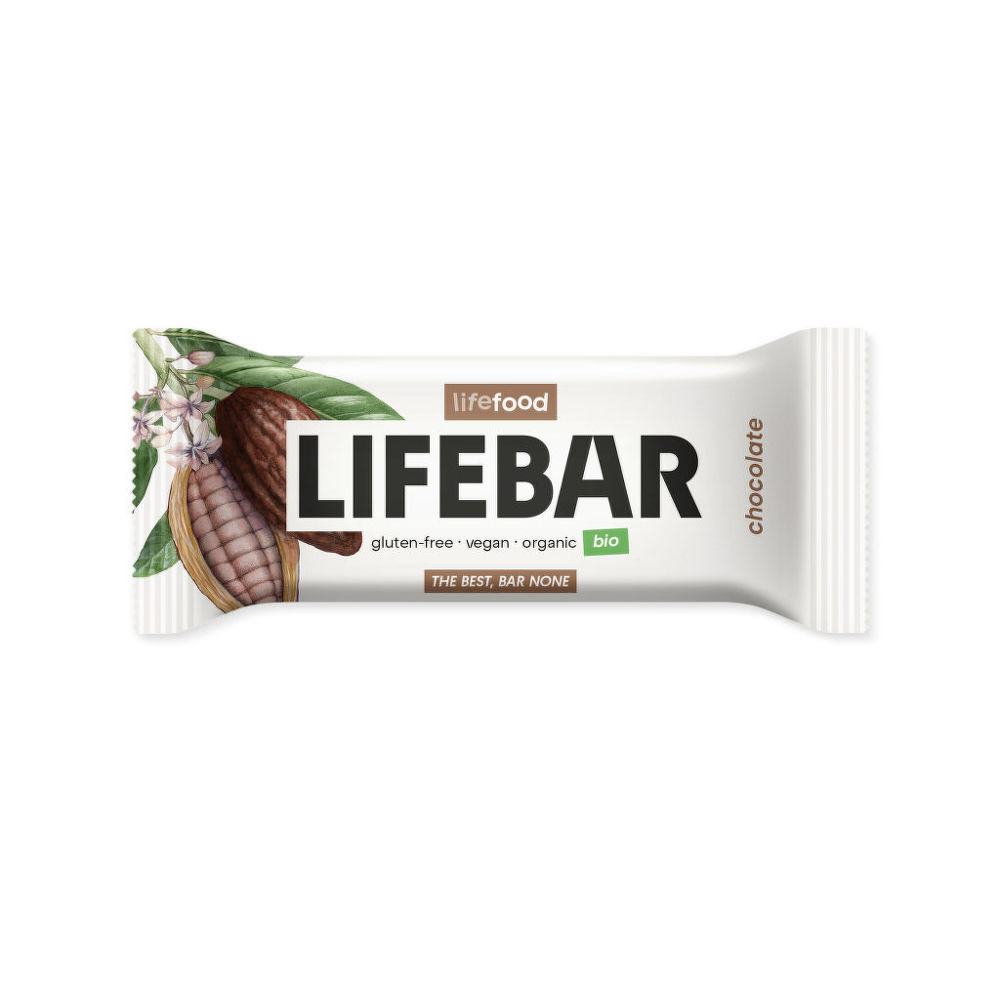 Tyčinka Lifebar čokoládová RAW 40 g BIO   LIFEFOOD Lifefood