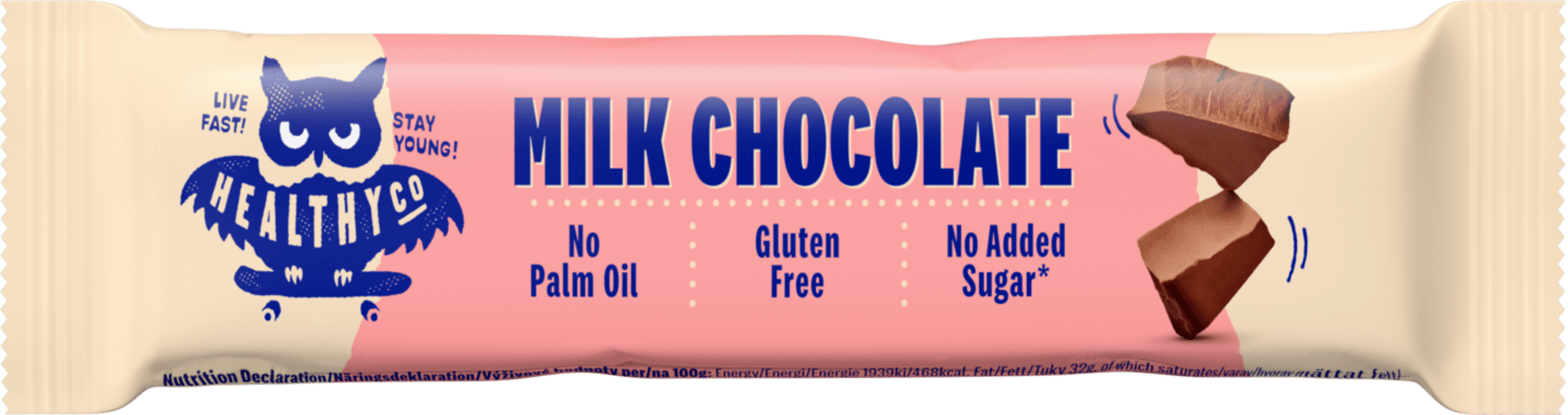 HealthyCo Milk Chocolate Bar 30 g expirace