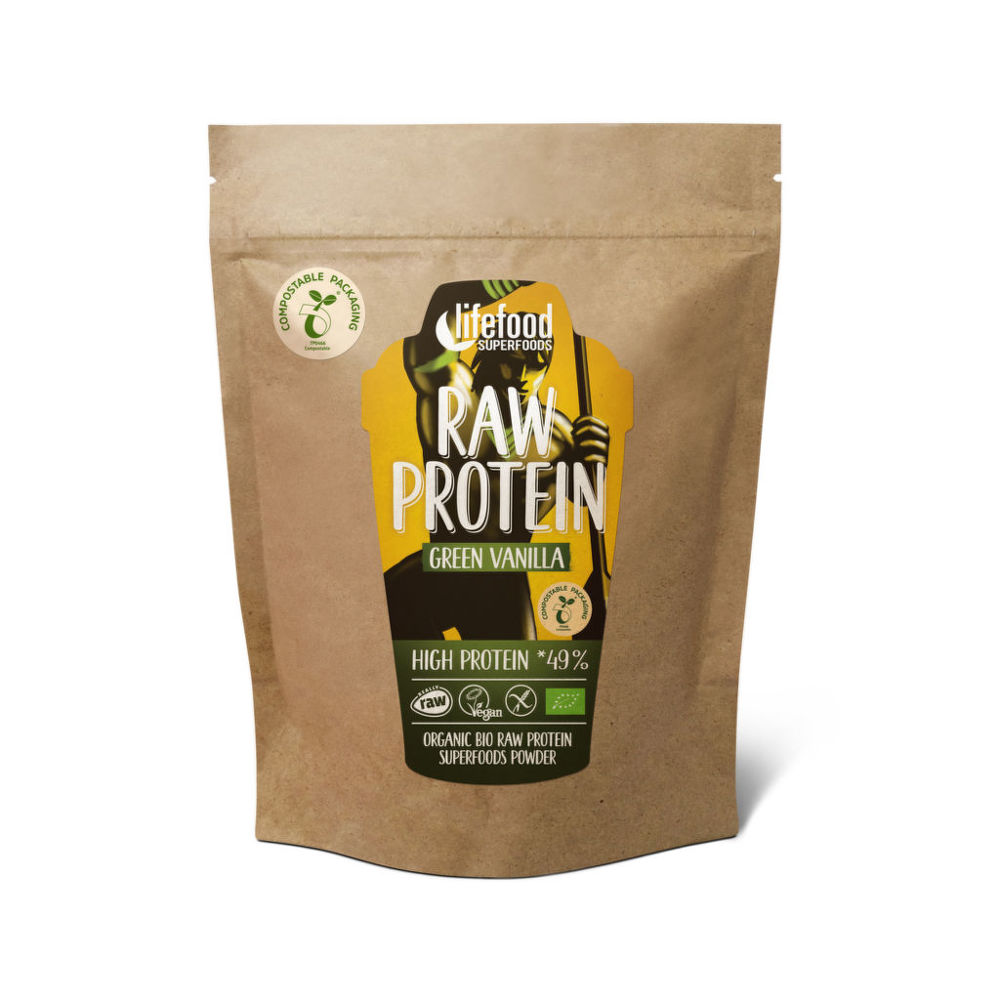 Protein vanilkový s mladým ječmenem RAW 450 g BIO   LIFEFOOD Lifefood