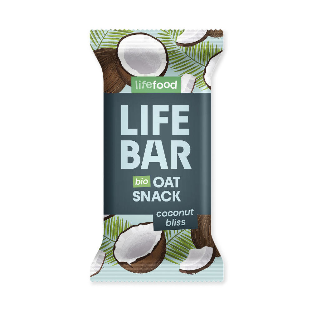 Tyčinka Lifebar Oat snack kokosový BIO 40 g   LIFEFOOD Lifefood