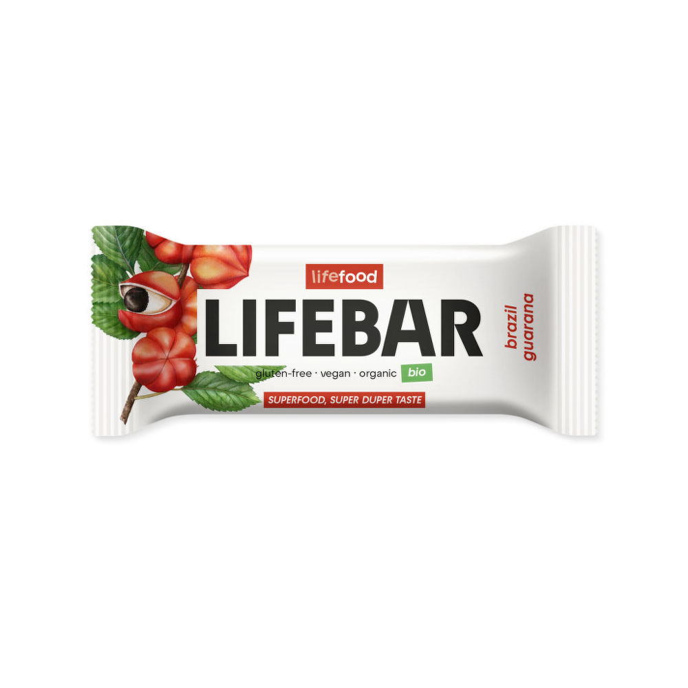 Tyčinka Lifebar s para ořechy a guaranou 40 g BIO   LIFEFOOD Lifefood