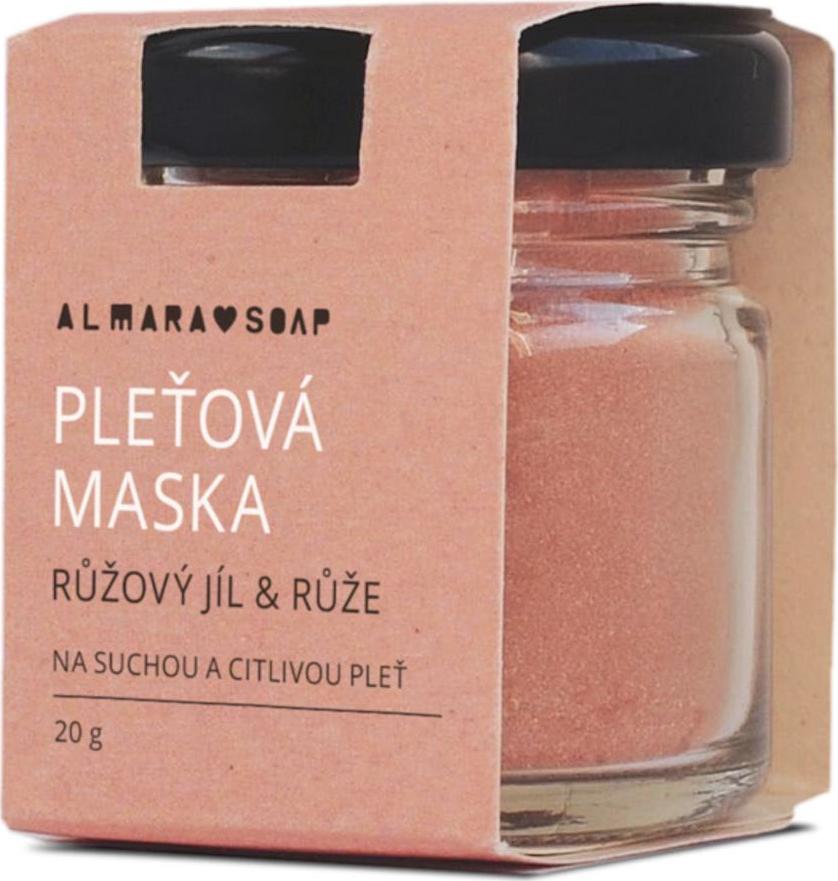 Almara Soap Pleťová maska Růžový jíl a růže 25 g