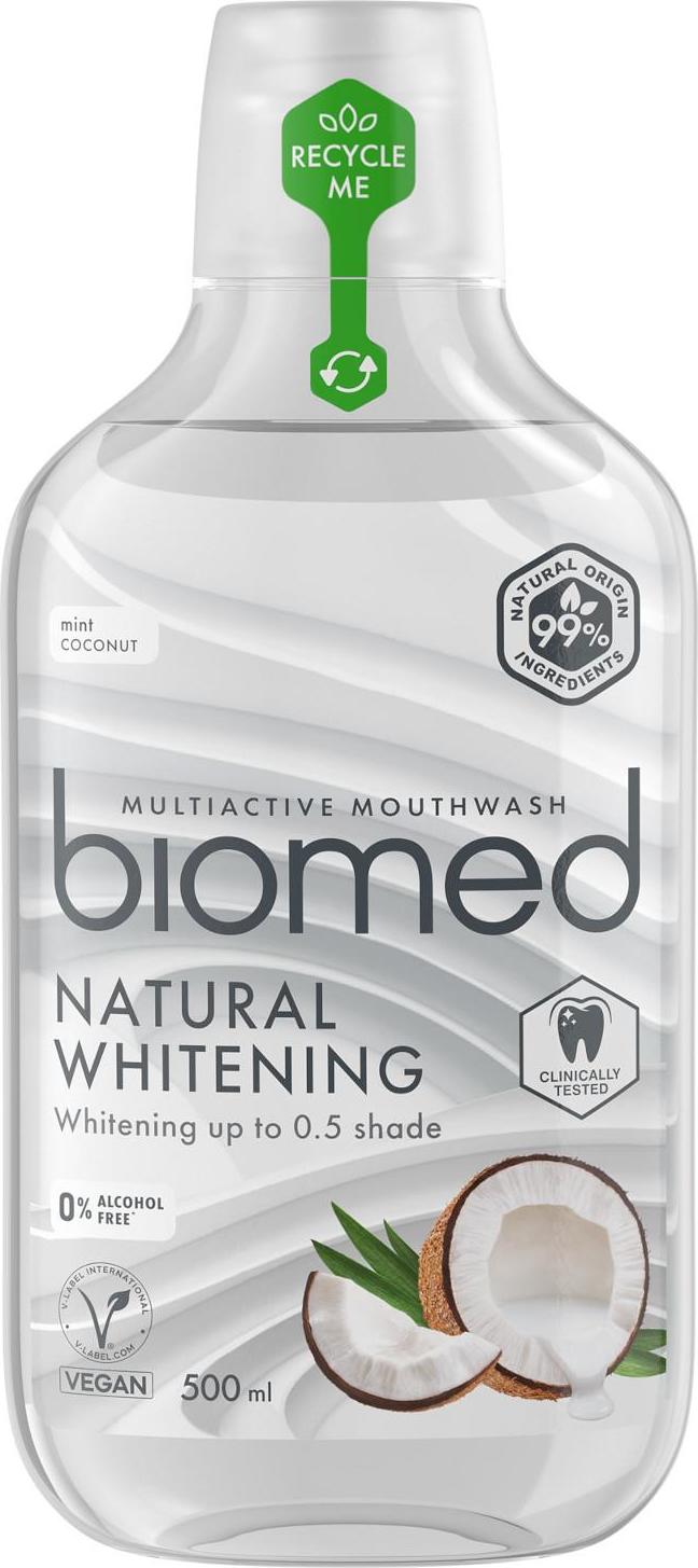 BIOMED Ústní voda NATURAL WHITENING 500 ml