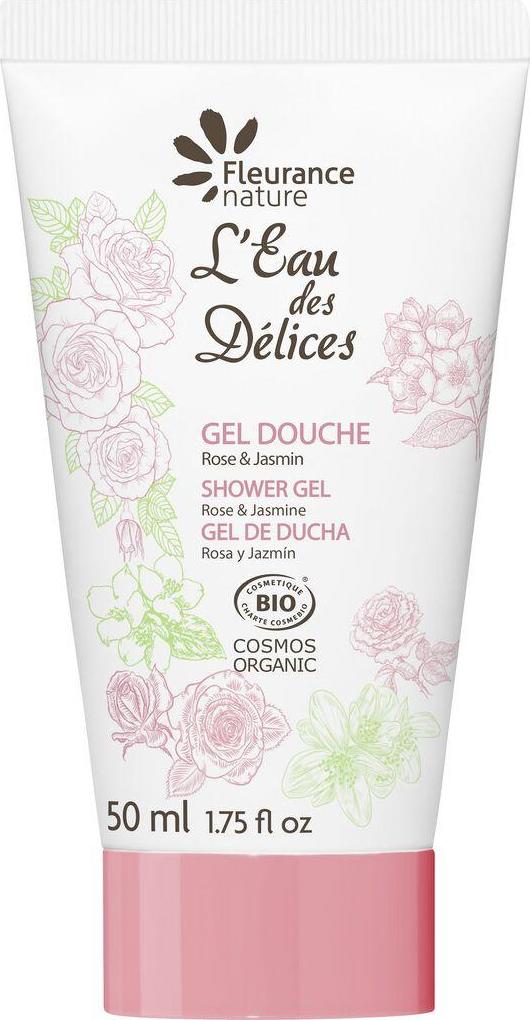 Fleurance Nature Sprchový gel lEau des Délices Rose Jasmin 50 ml