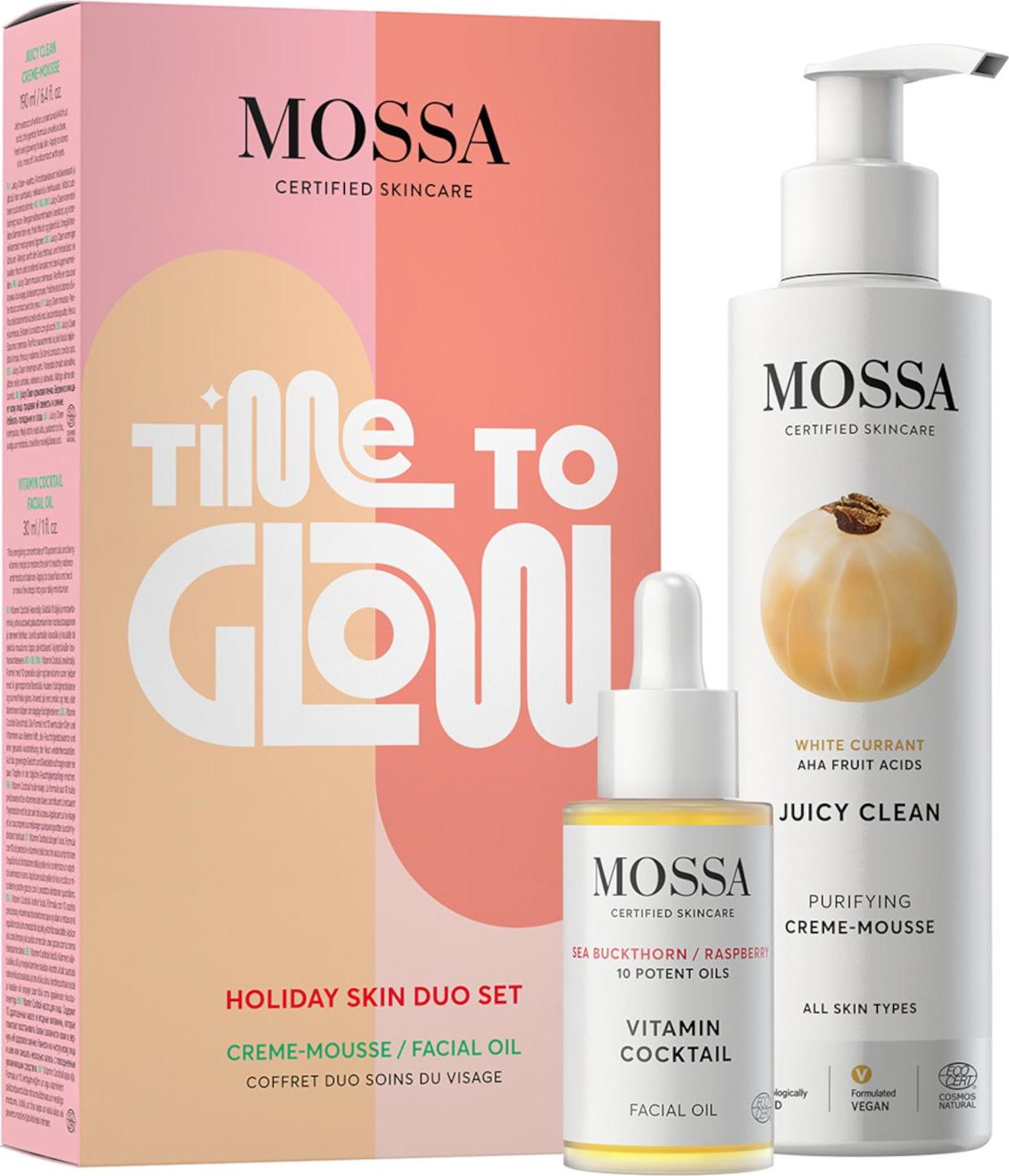 MOSSA GLOW Rozjasňující set 190 ml + 30 ml