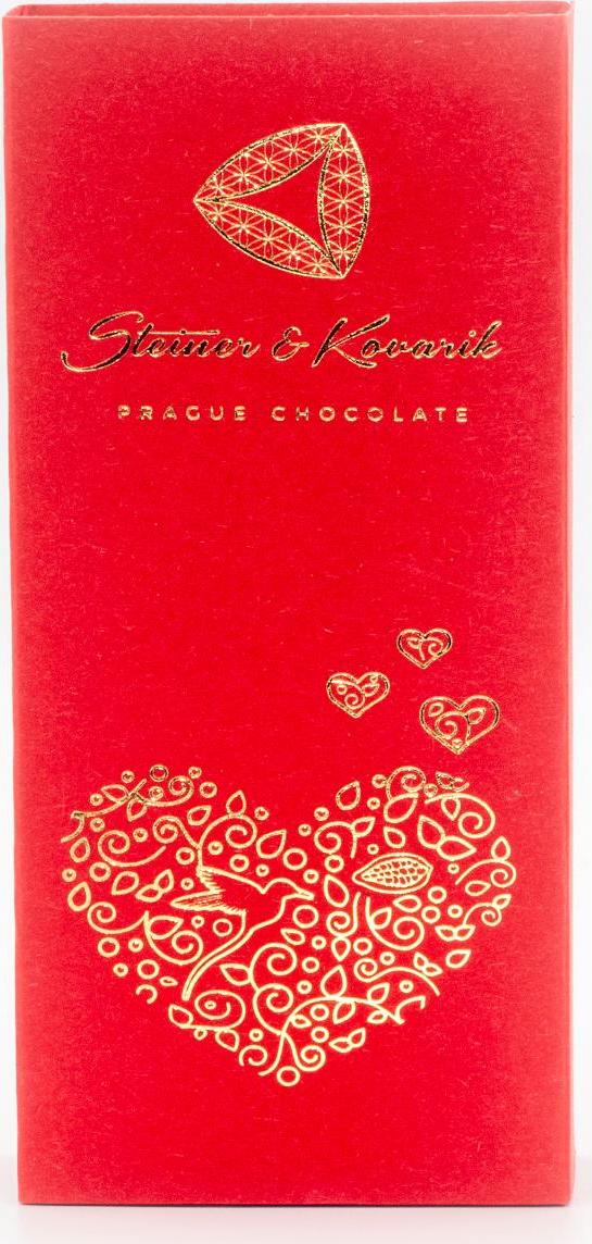 Steiner & Kovarik Mandle v mléčné a ruby čokoládě s třešňovým aroma 150 g