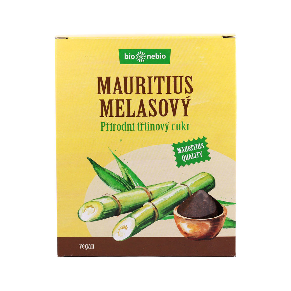 Cukr třtinový přírodní melasový 300 g   BIO NEBIO Bio nebio