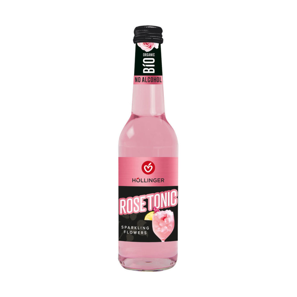 Drink nealkoholický Rose Tonic 330 ml BIO   HOLLINGER Hollinger