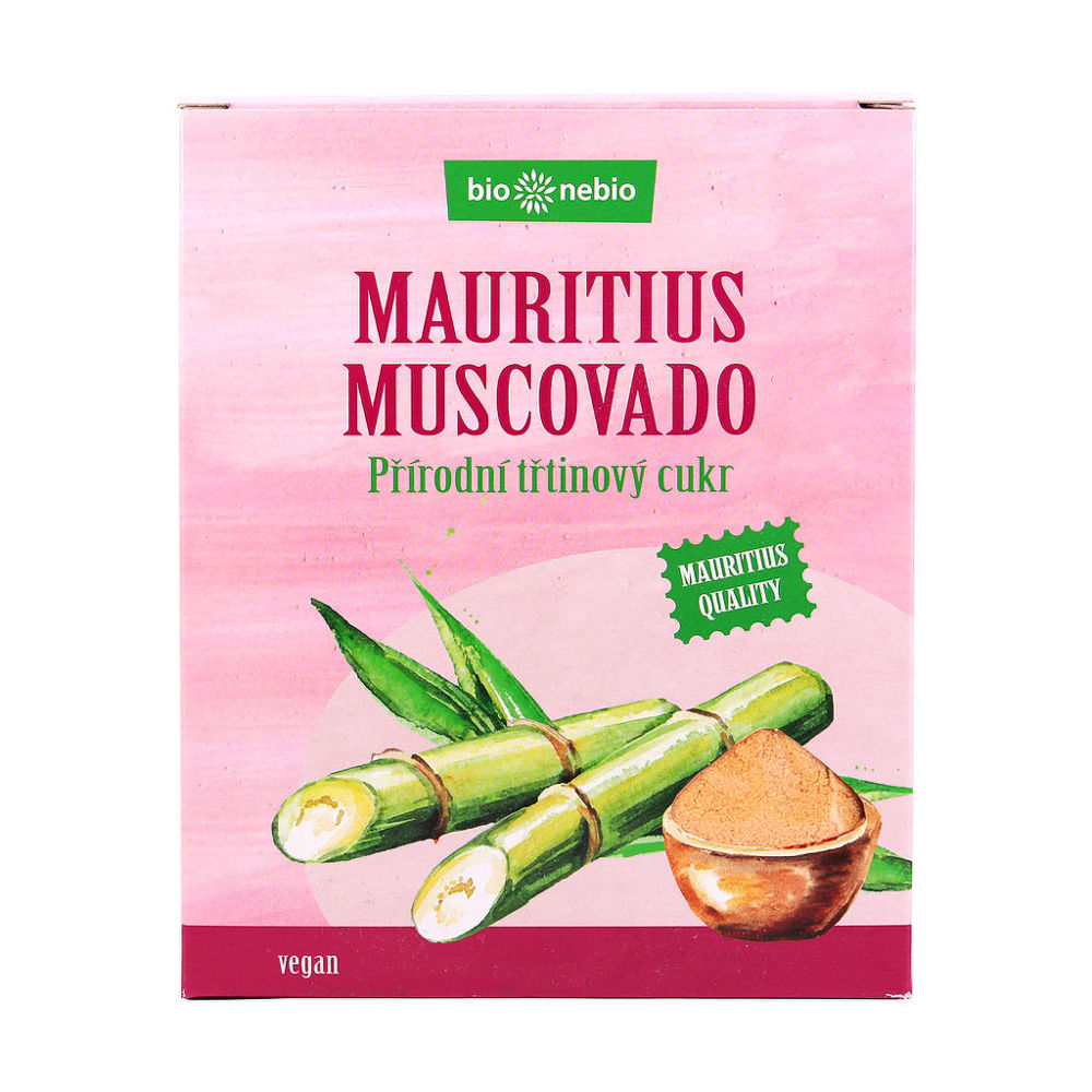 Cukr třtinový muscovado 400 g   BIO NEBIO Bio nebio