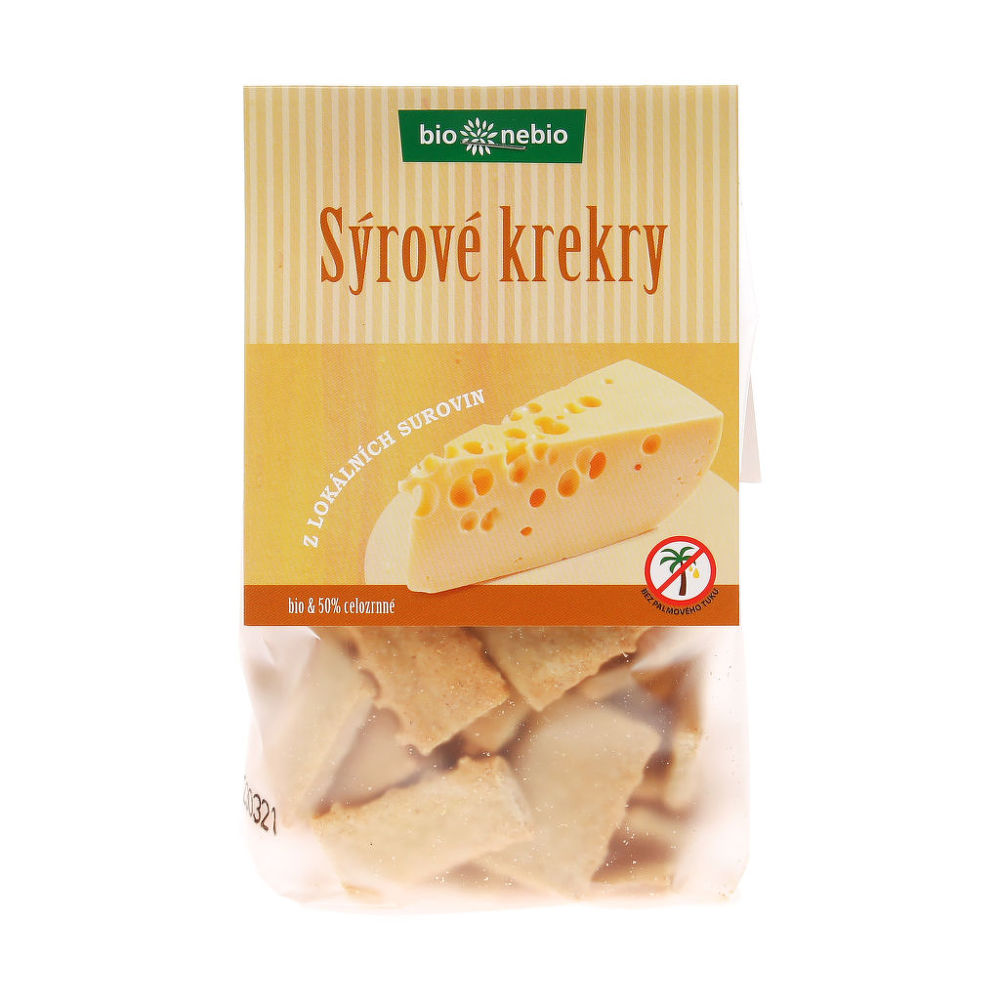 Krekry sýrové 130 g BIO   BIO NEBIO Bio nebio