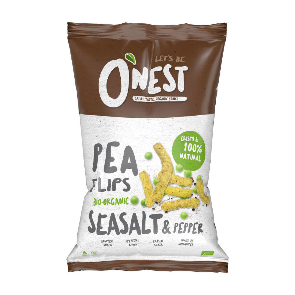 Křupky hrachové sůl a pepř 75 g BIO   O´NEST O´NEST
