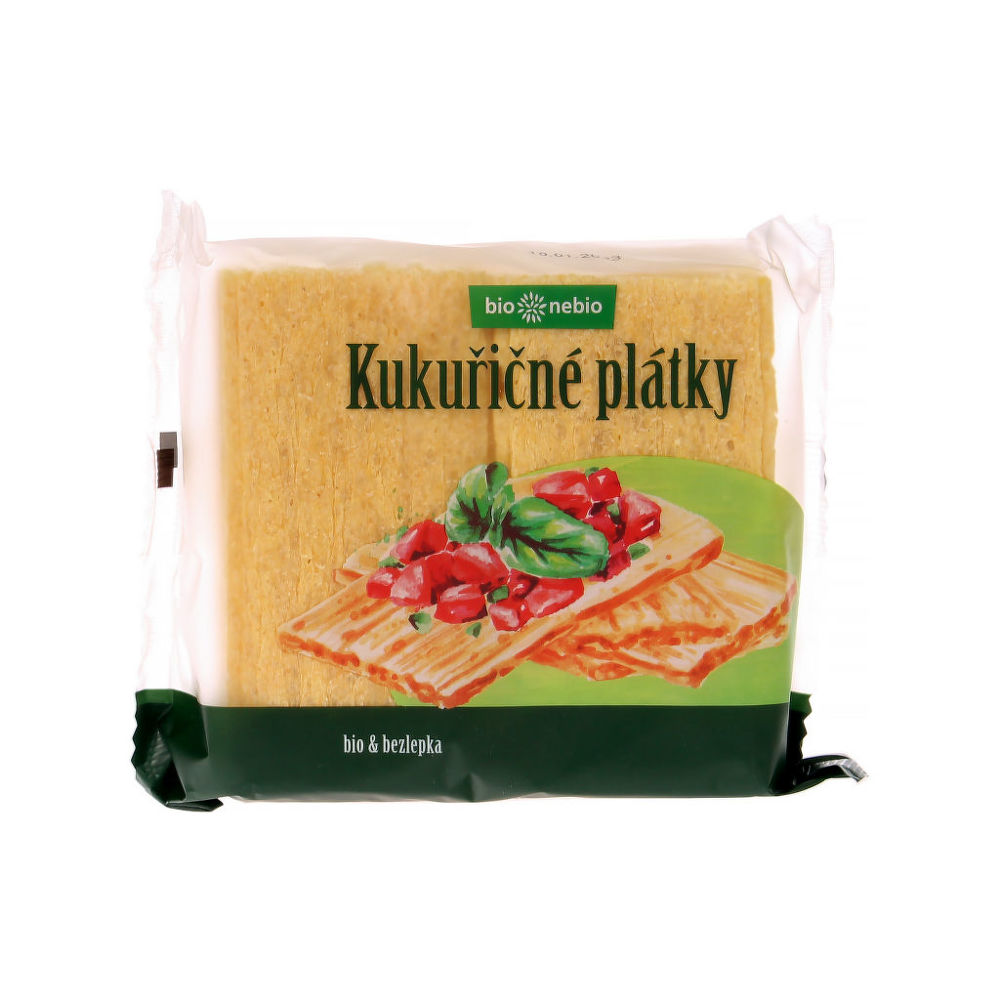 Plátky křupavé kukuřičné 100 g BIO   BIO NEBIO Bio nebio