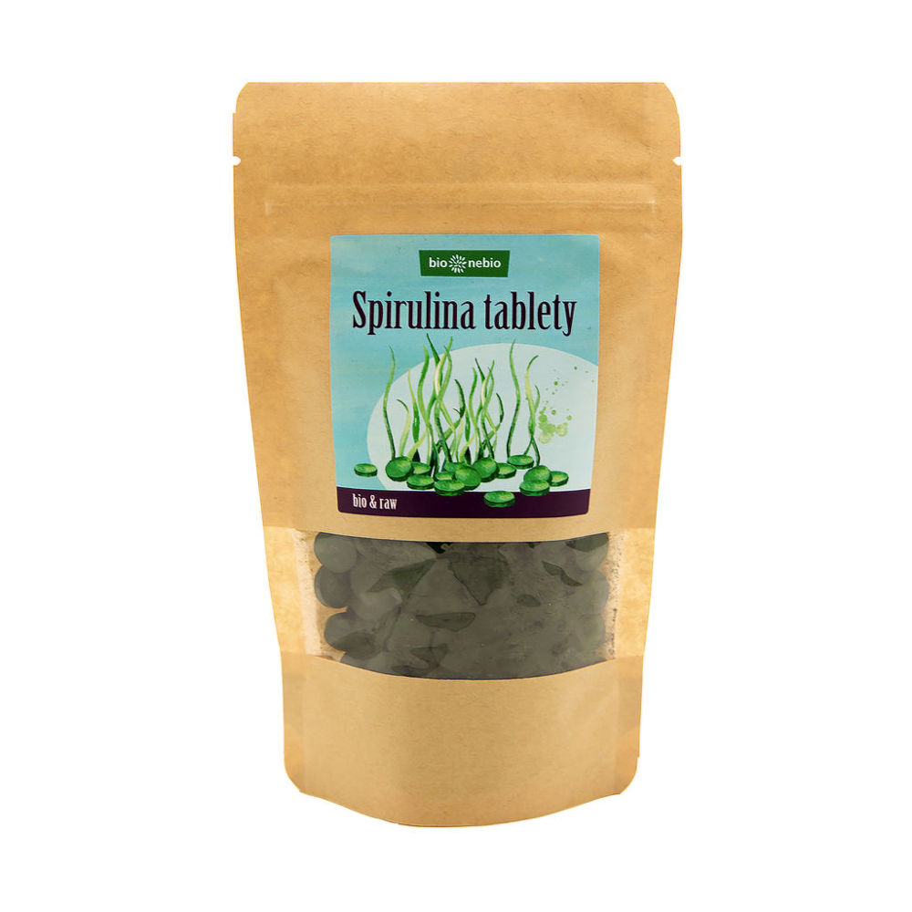 Tablety Spirulina 100 g BIO   BIO NEBIO Bio nebio
