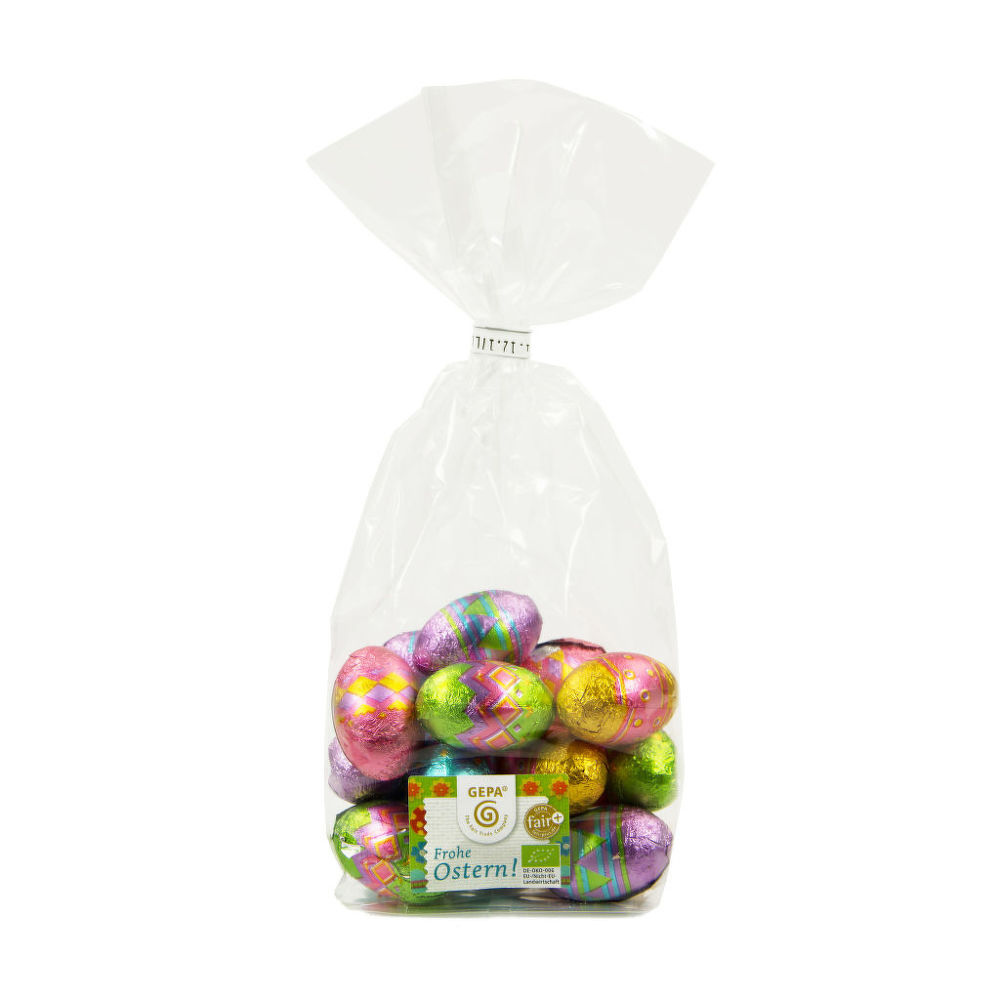 Vajíčka z mléčné čokolády 100 g BIO   GEPA Dennree
