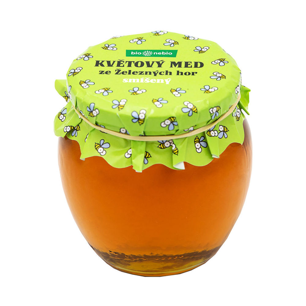 Med květový ze Železných hor smíšený 650 g BIO   BIO NEBIO Bio nebio