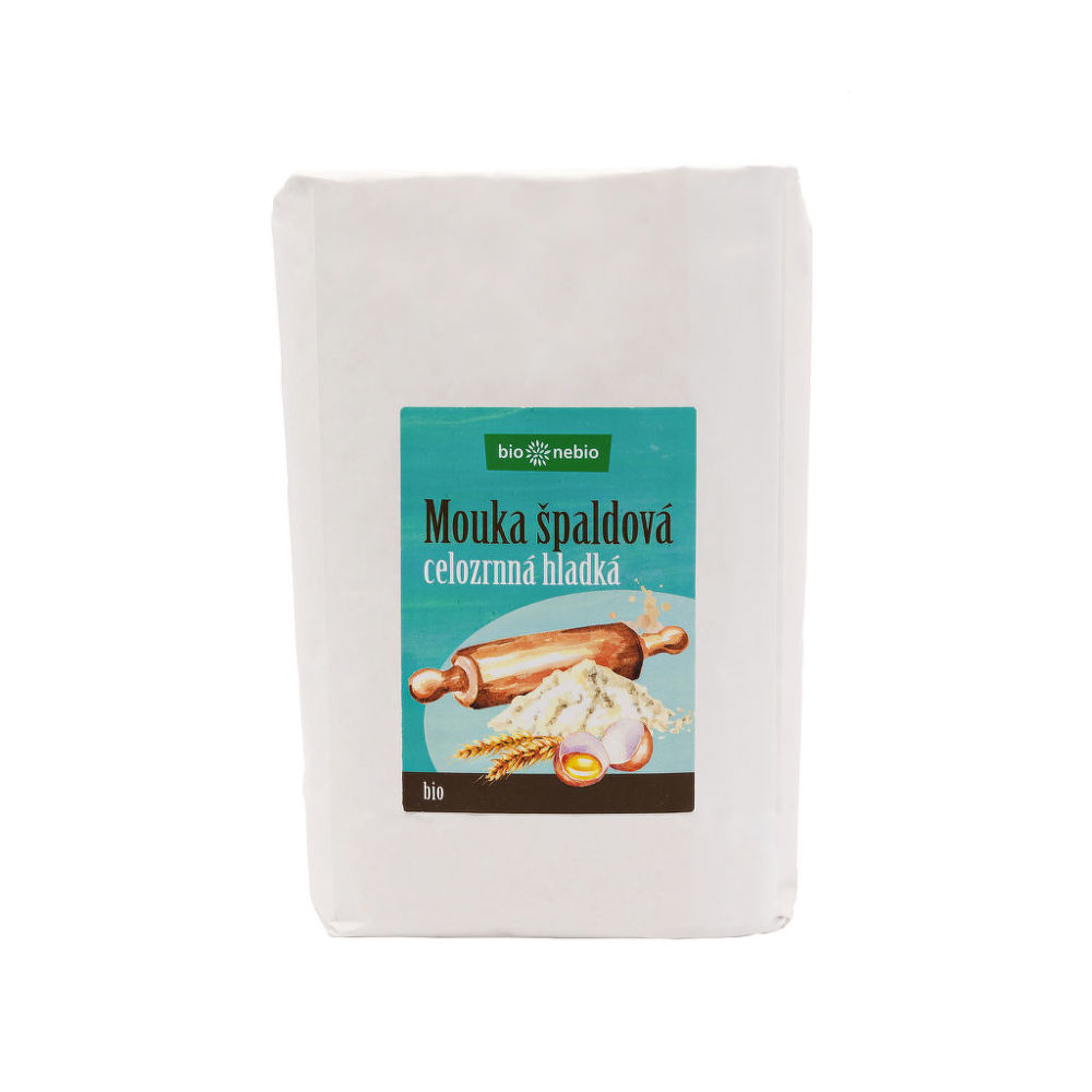 Mouka špaldová celozrnná hladká 1 kg BIO   BIO NEBIO Bio nebio