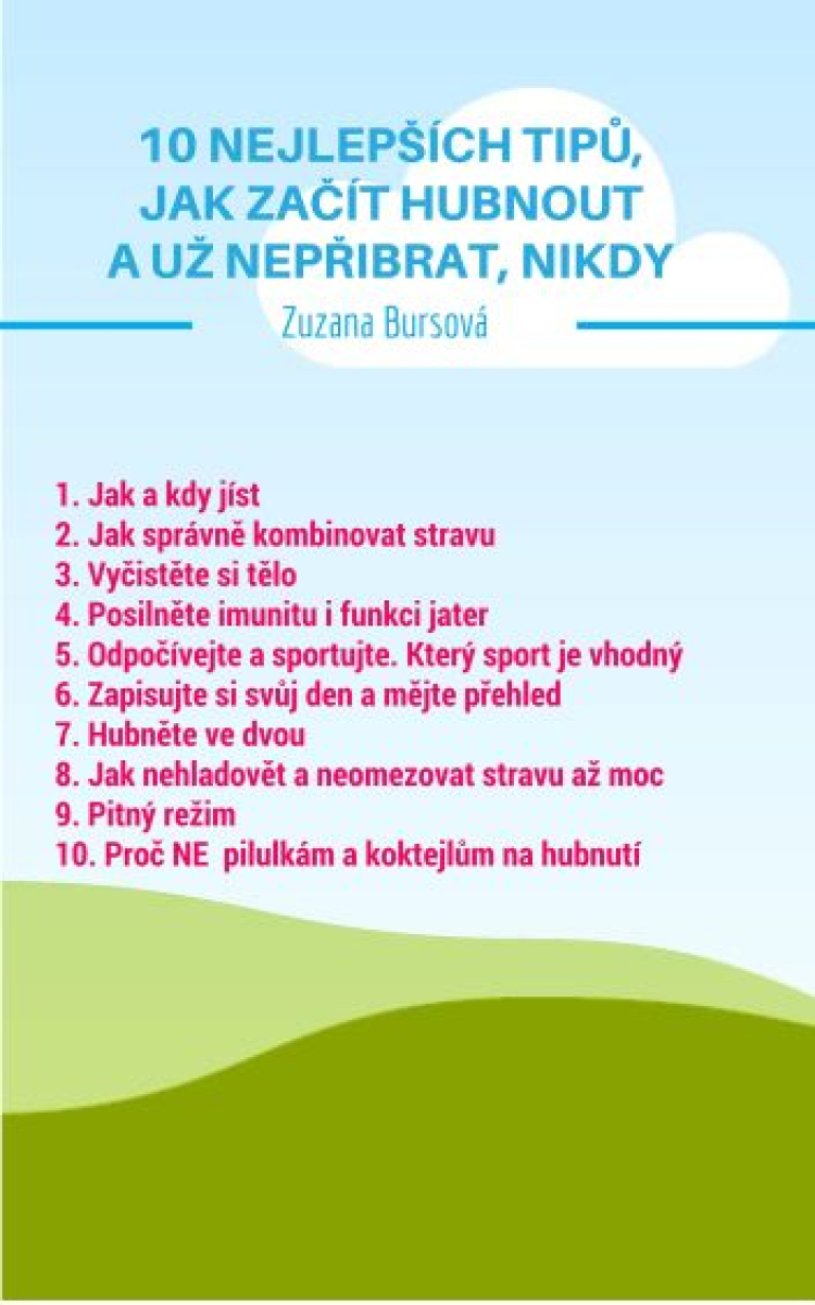 eBook zdarma - 10 nejlepších tipů, jak začít hubnout a už nikdy nepřibrat