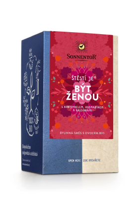 Sonnentor Bylinný čaj BIO - Štěstí je být ženou - nálevové sáčky (18 x 1,7 g) z Econea.cz