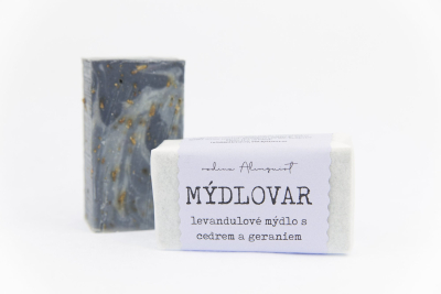 Mýdlovar Levandulové mýdlo s vůní gerania a cedru - 120 g - univerzální, vhodné i na vlasy z Econea.cz