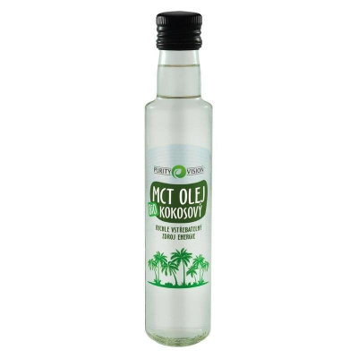 Purity Vision MCT Kokosový olej BIO (250 ml) - rychle vstřebatelný zdroj energie z Econea.cz