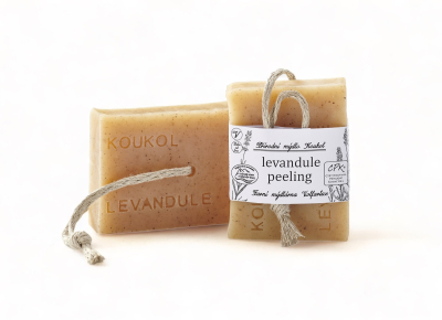 Mýdlárna Koukol Tuhé mýdlo peelingové - Levandule (90 g) - skvělé proti celulitidě z Econea.cz