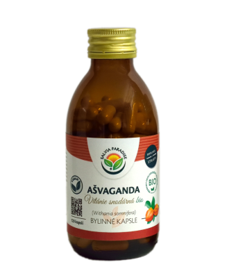 Salvia Paradise Ašvaganda - vitánie BIO (120 kapslí) - pomáhá zvládat dočasný stres z Econea.cz