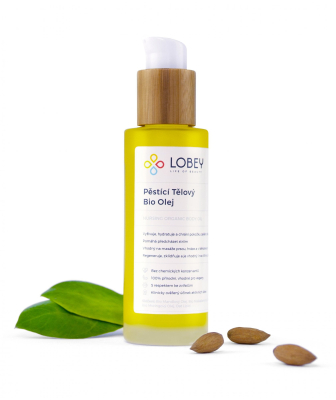 Lobey Pěsticí tělový olej BIO (100 ml) - vhodný i k masáži strií, hráze či prsou z Econea.cz